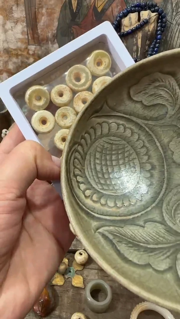 瓷片手工，手绘，瓷器16