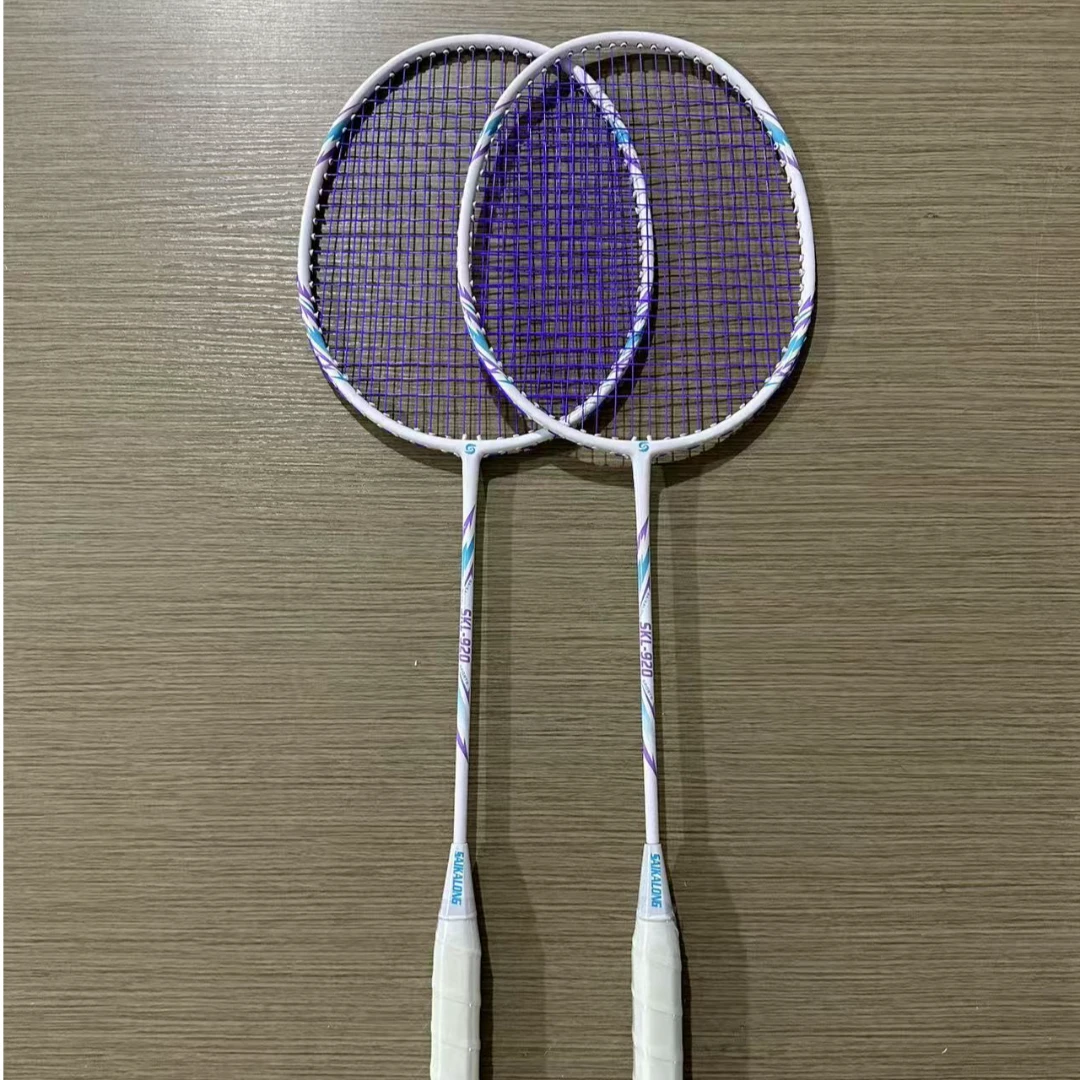 羽毛球拍套装PRO-6832双拍女生成人专业耐打型训练娱乐高弹力优品