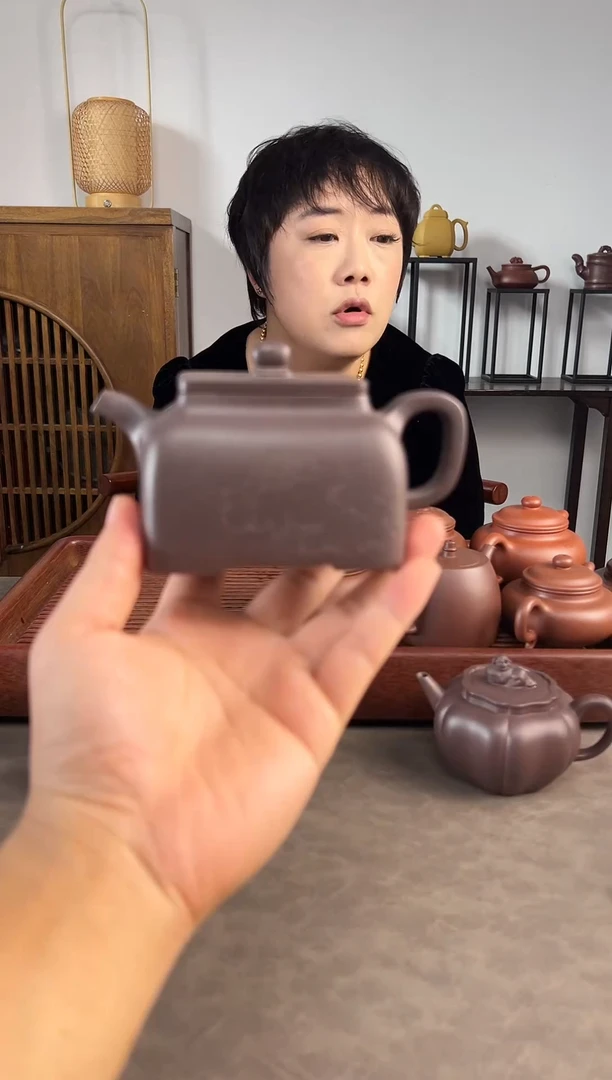 茶壶紫砂用****7天青  四方坦然