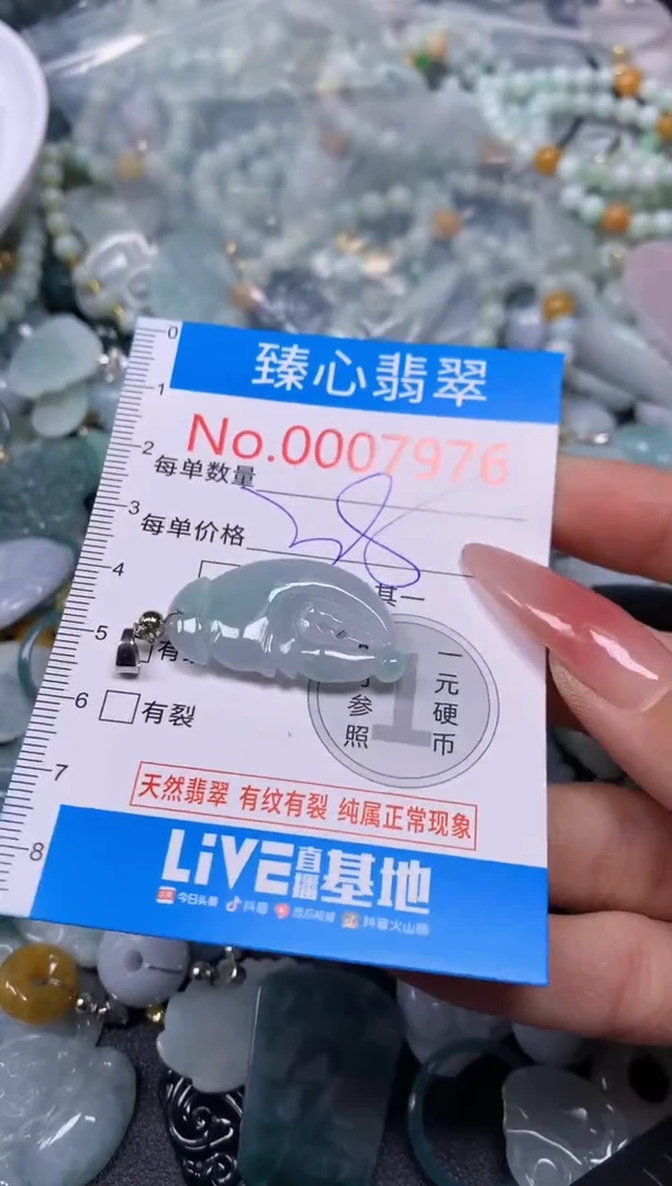 【闪购商品】翡翠颈饰未镶嵌含绳0007976