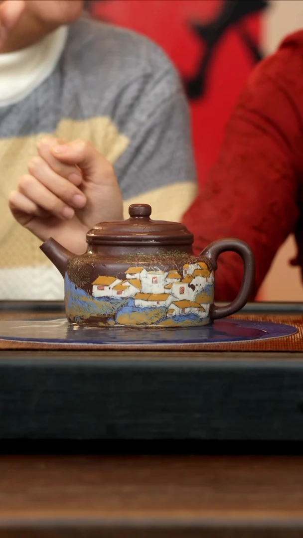 【闪购商品】紫砂茶壶SSH 紫玉金砂 德钟 400cc