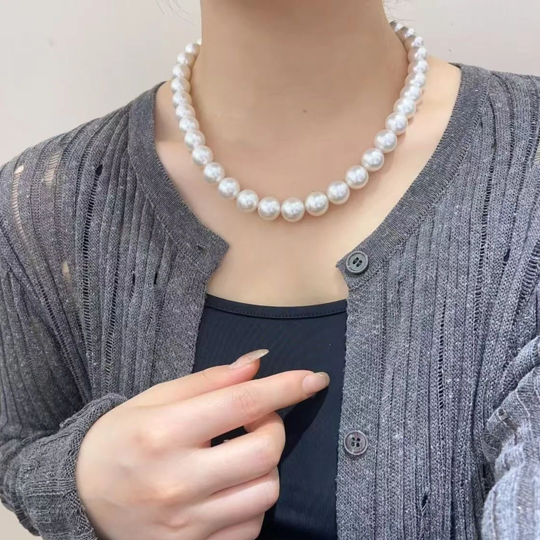 【特选白澜蒂】淡水珍珠9-12m爆大点位简约百搭经典轻奢