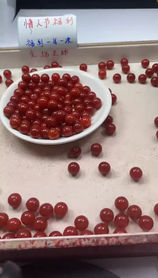 【闪购商品】南红玛瑙颈饰未镶嵌w2186满肉南红10mm*20颗