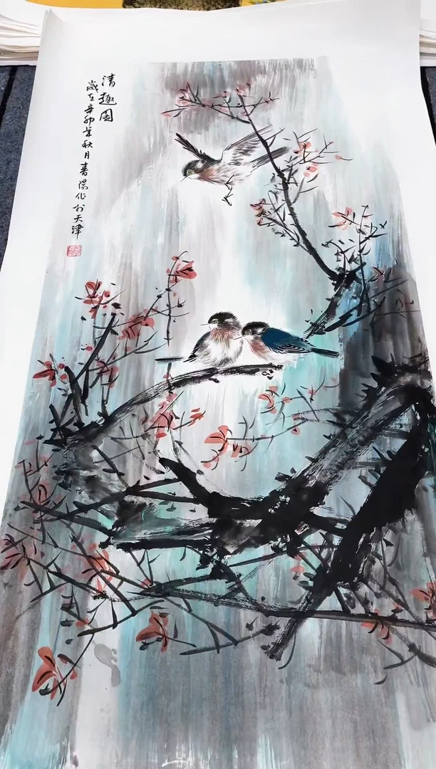 精品国画花鸟作品