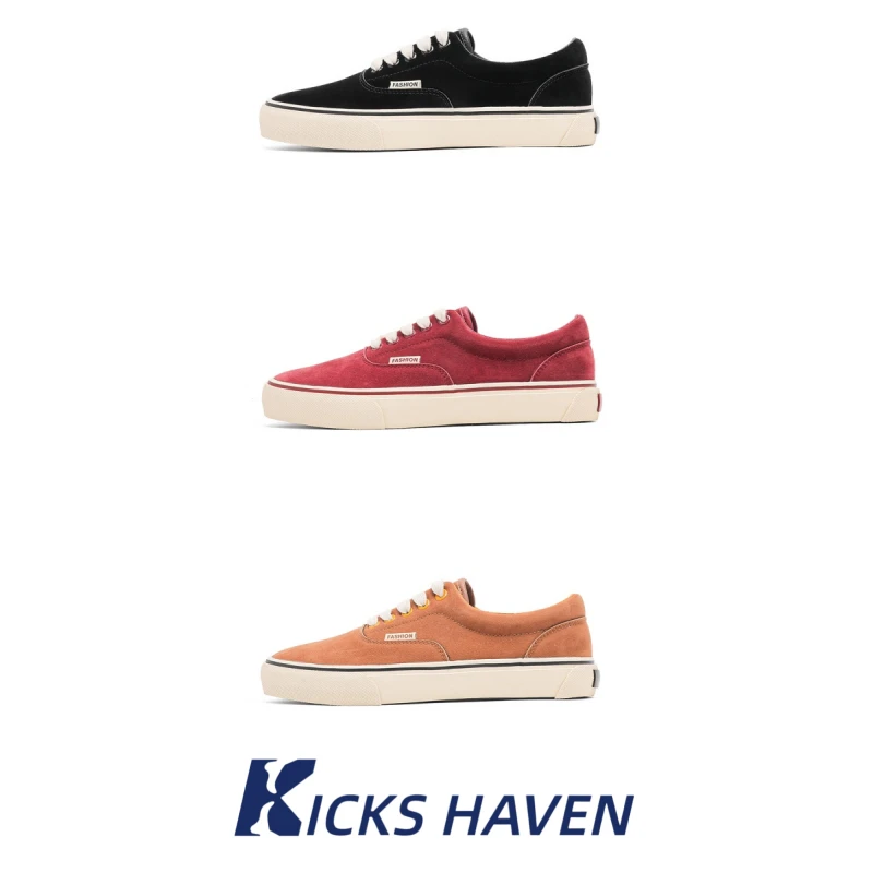 KICKSHAVEN男鞋反绒皮板鞋运动休闲百搭夏季透气潮鞋ins低帮小众