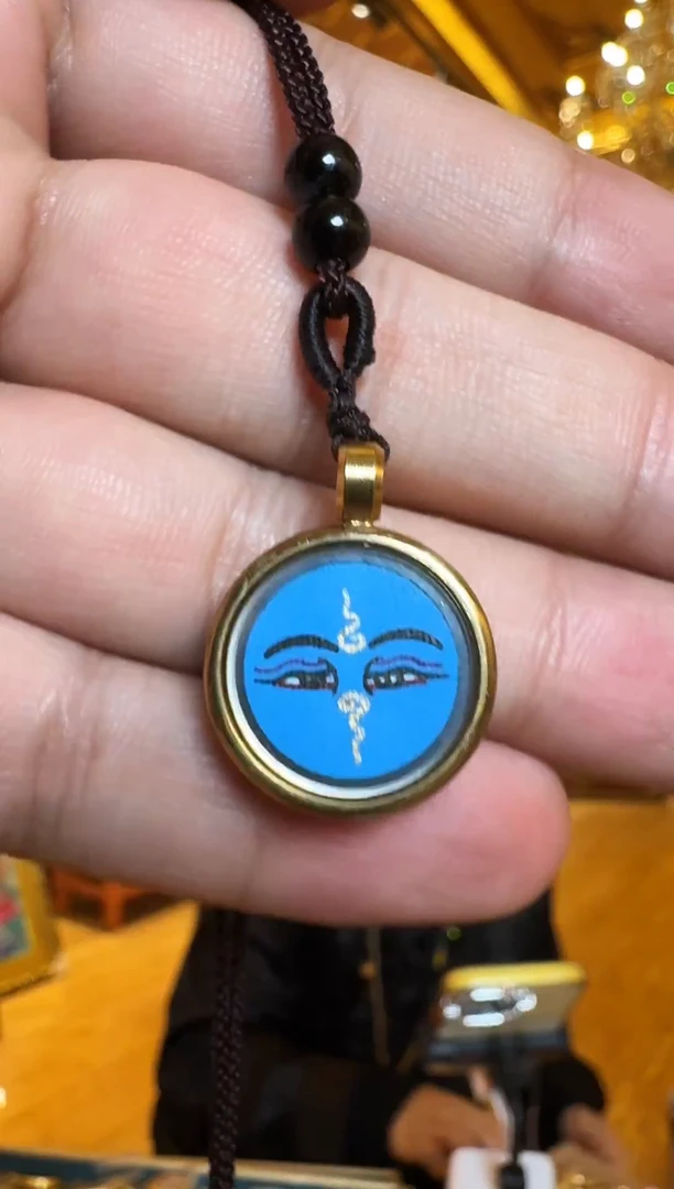 吊坠药师-热贡元旦唐卡画院直发