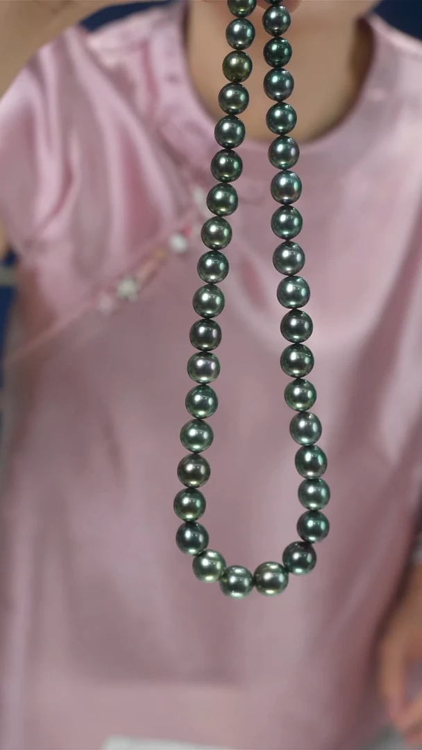 未镶嵌海水珍珠丨大溪地项链8-11mm@@A1757