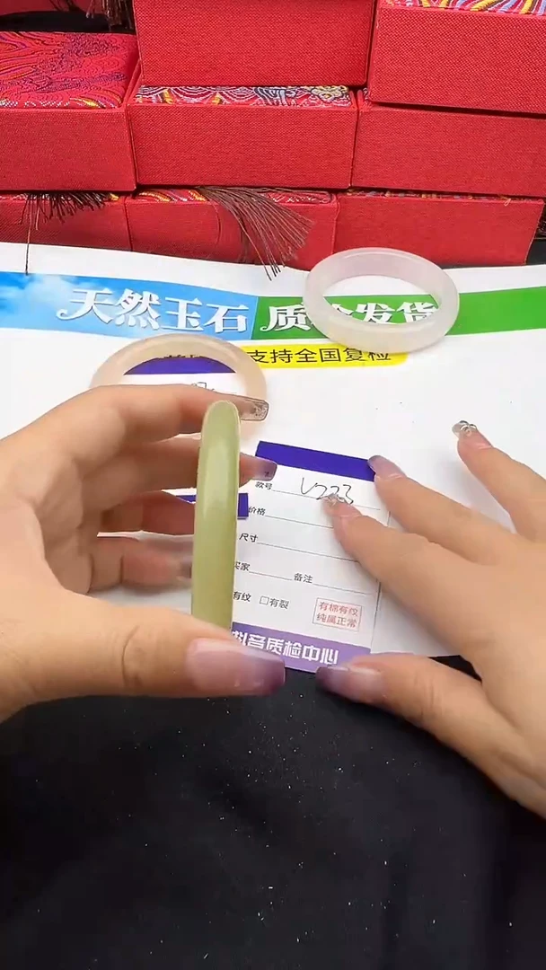 未镶嵌手镯石英质玉圈口 58 59
