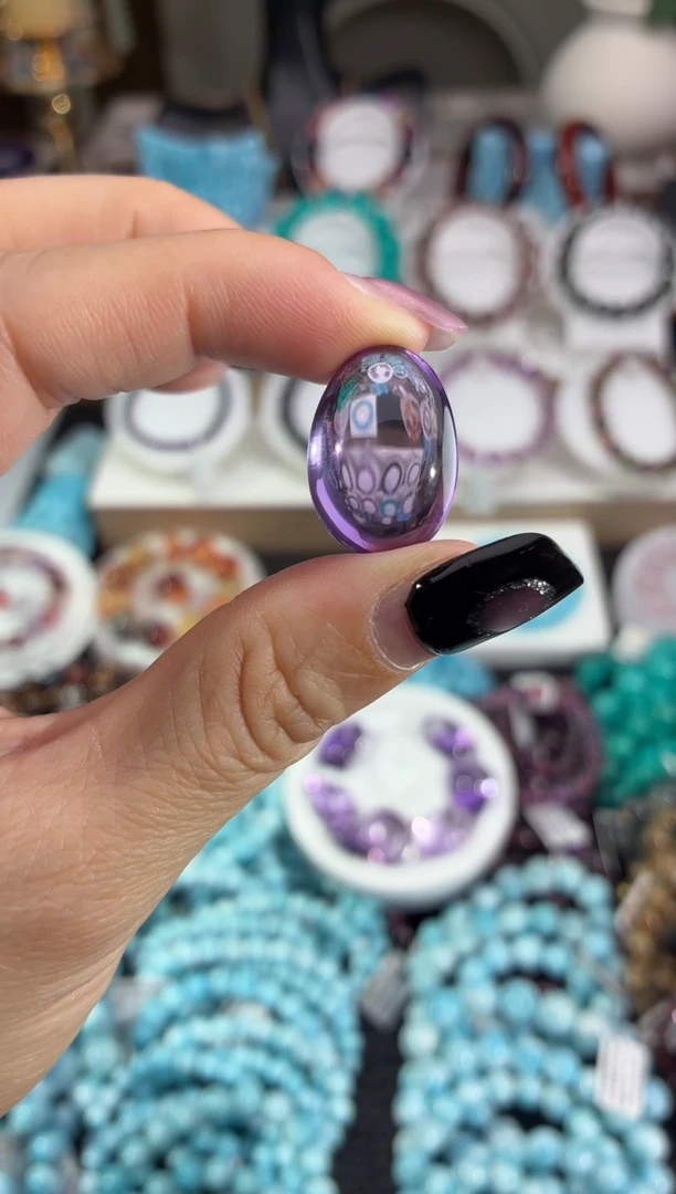 颈饰未镶嵌水晶玻利维亚紫水晶裸石