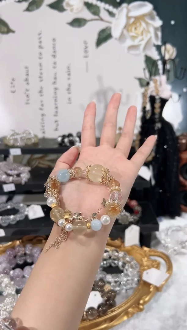 【闪购商品】水晶手链未镶嵌天然水晶默认微瑕 多样性发货发起一