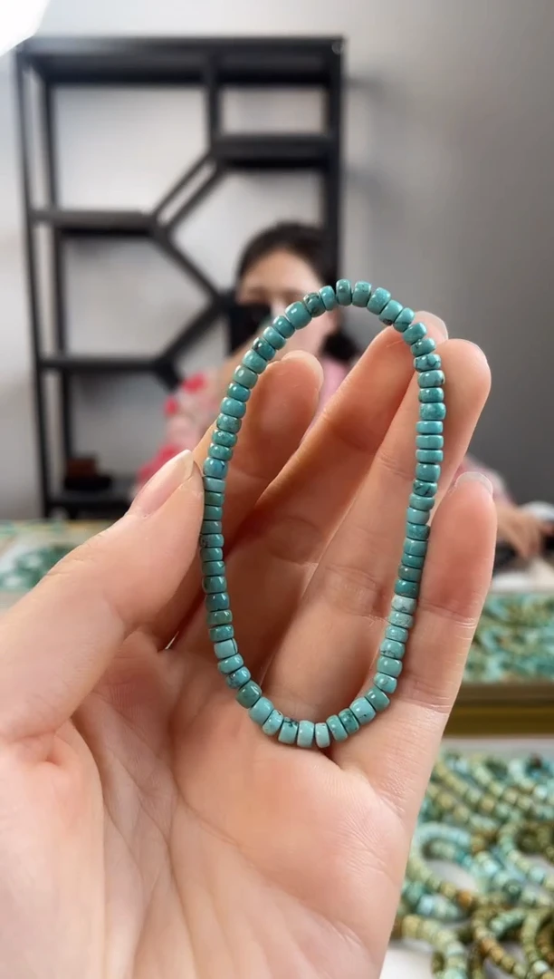 【闪购商品】绿松石珠宝奇石未镶嵌3-4+mm