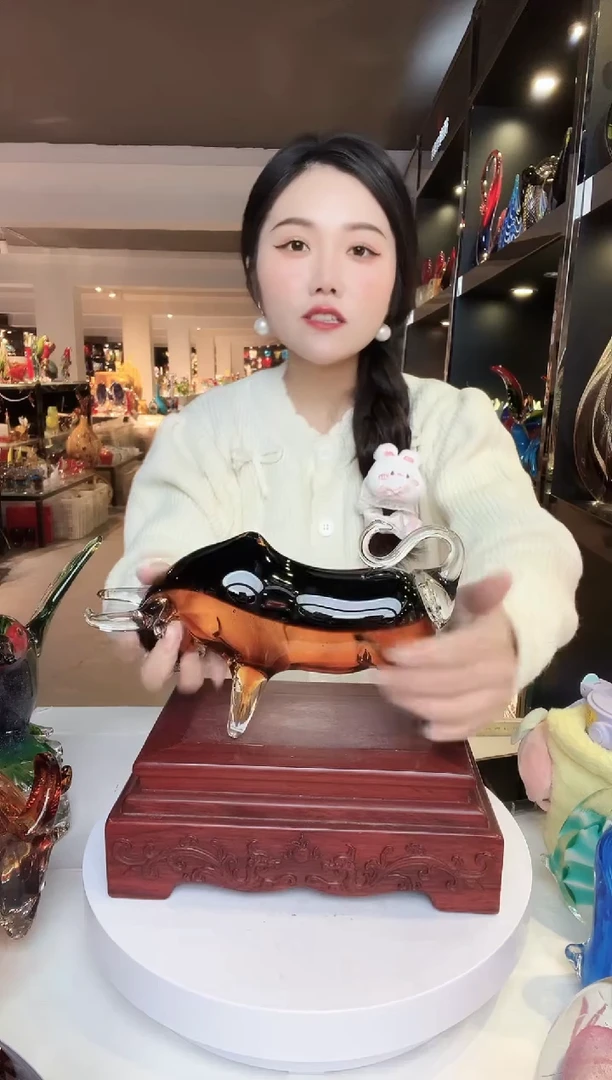 【闪购商品】茶盏琉璃摆件家居摆件