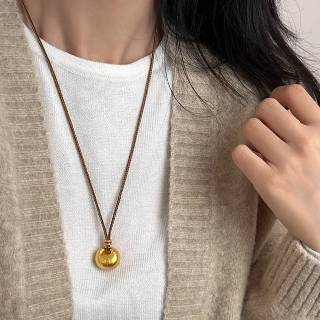 铜合金项链 铜合金项链 新中式国风时尚百搭福袋项链