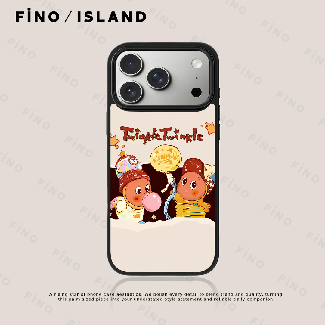 两个星星人适用iphone 17pro手机壳可爱小众高级苹果14防摔壳磁吸