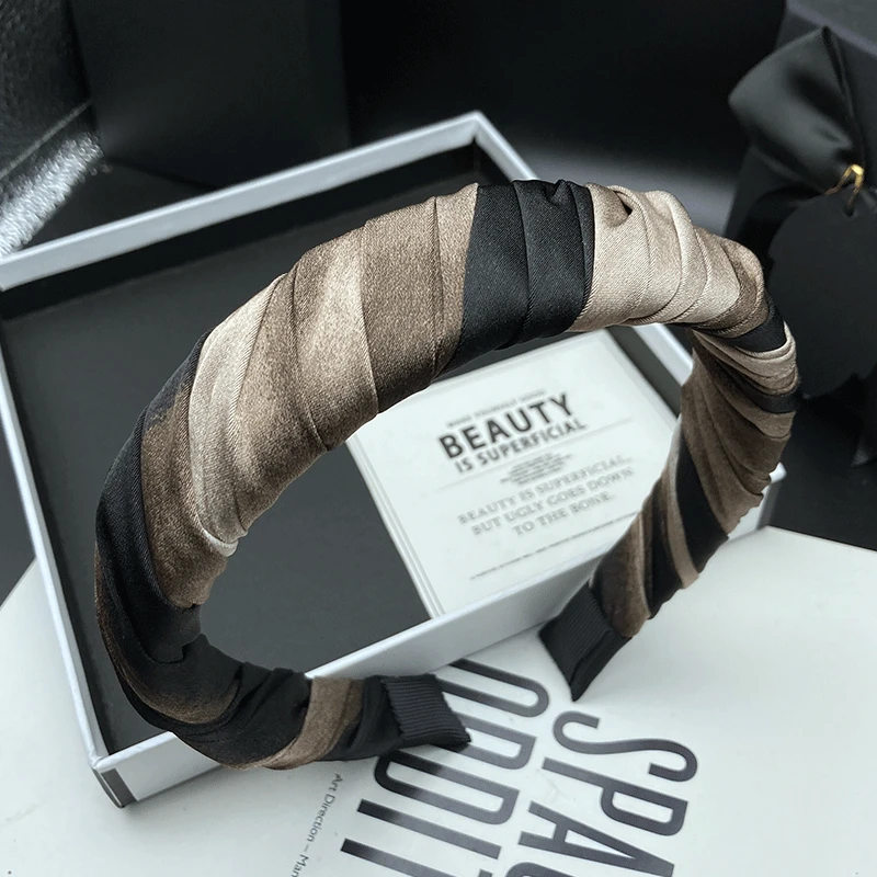 休闲风发箍头箍简约网红发卡气质外出高档甜美编织女头饰发饰