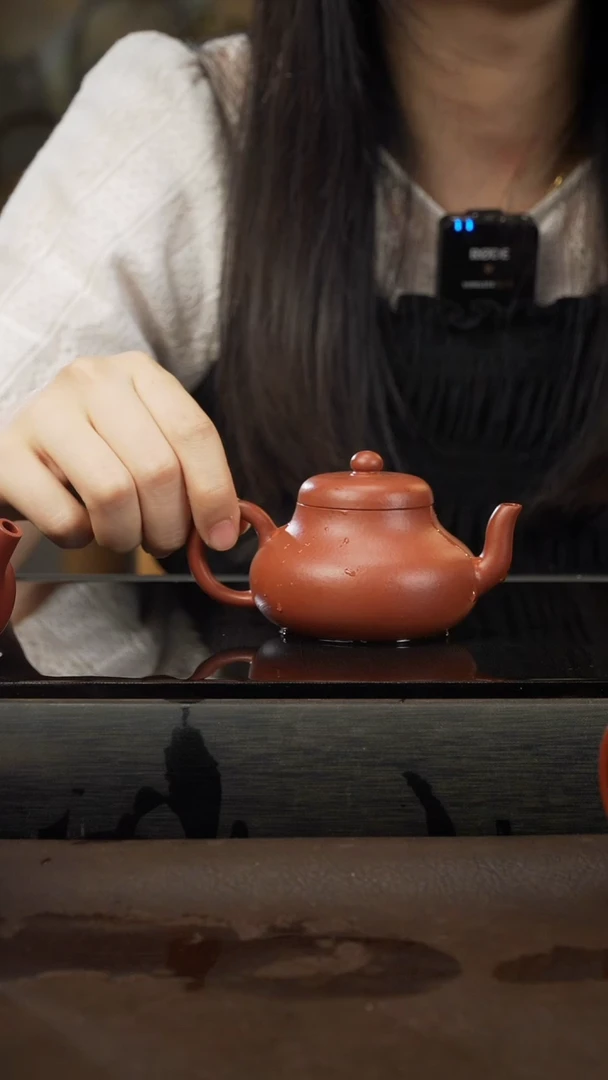 茶壶紫砂21，君德，朱泥，130cc
