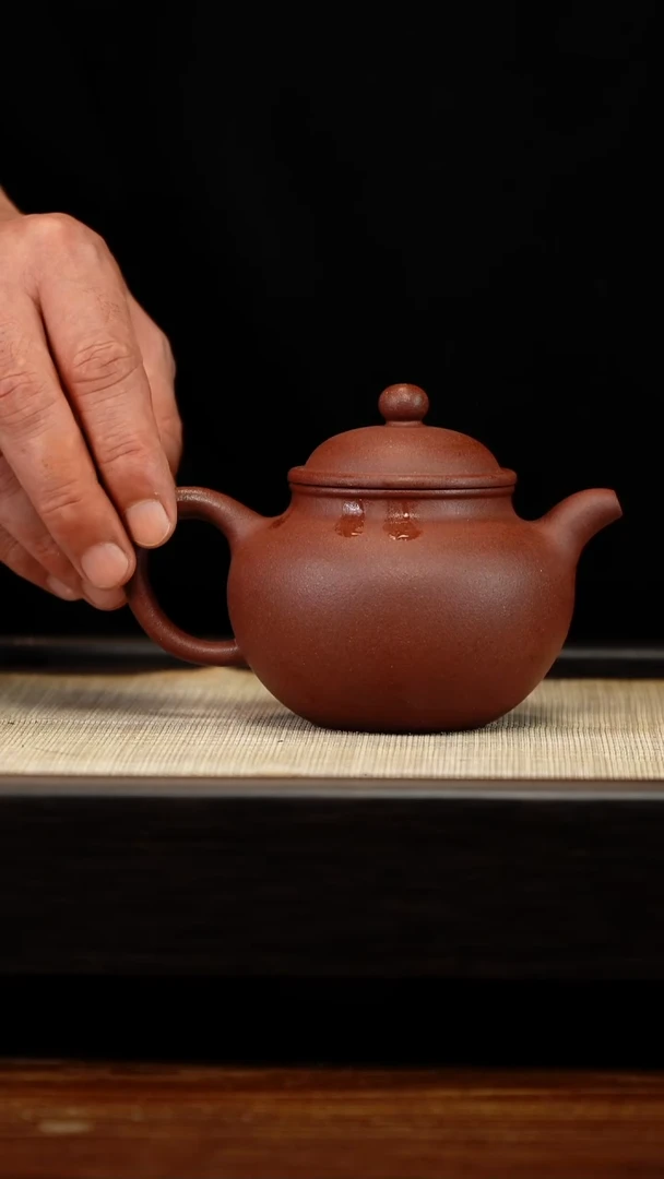 茶壶紫砂紫泥莲子