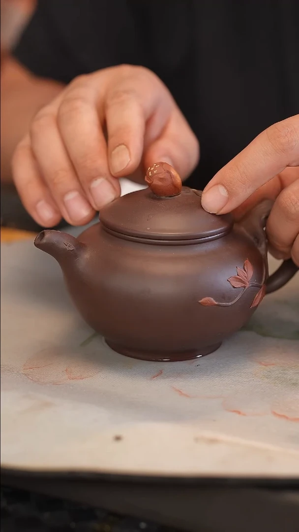 茶壶紫砂原矿手工制作