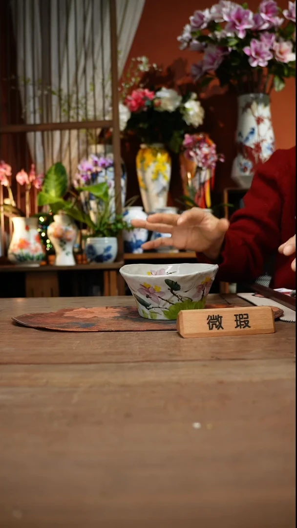 当代高温釉下彩手绘陶瓷餐具