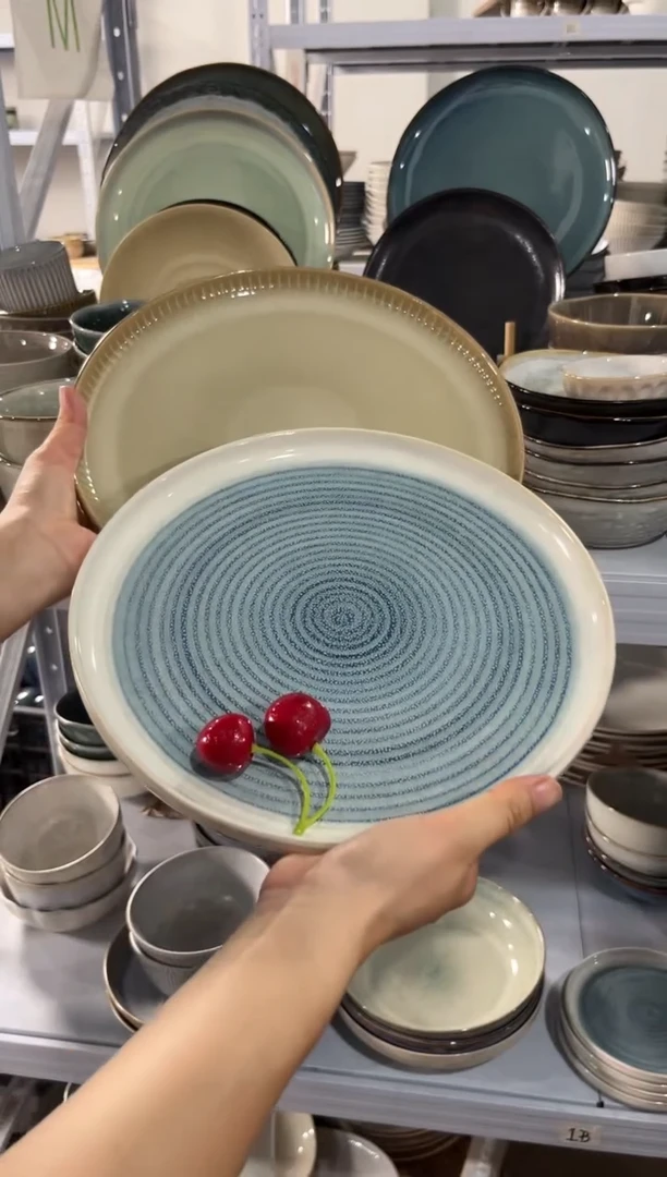 陶瓷外贸尾货瑕疵满20包邮X2 大盘组合