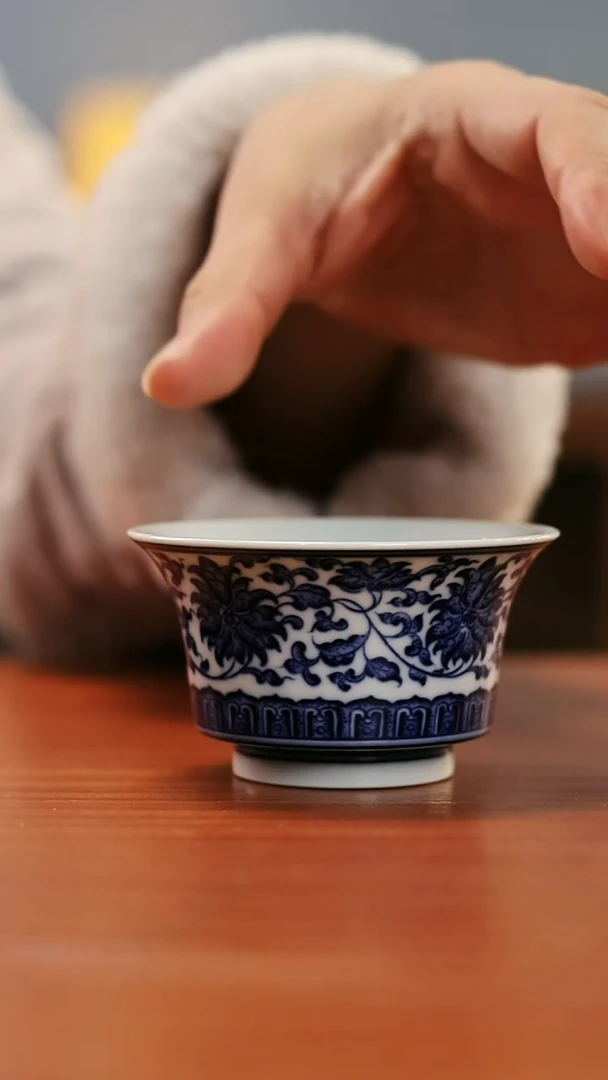 镹曰雅器手工手绘青花