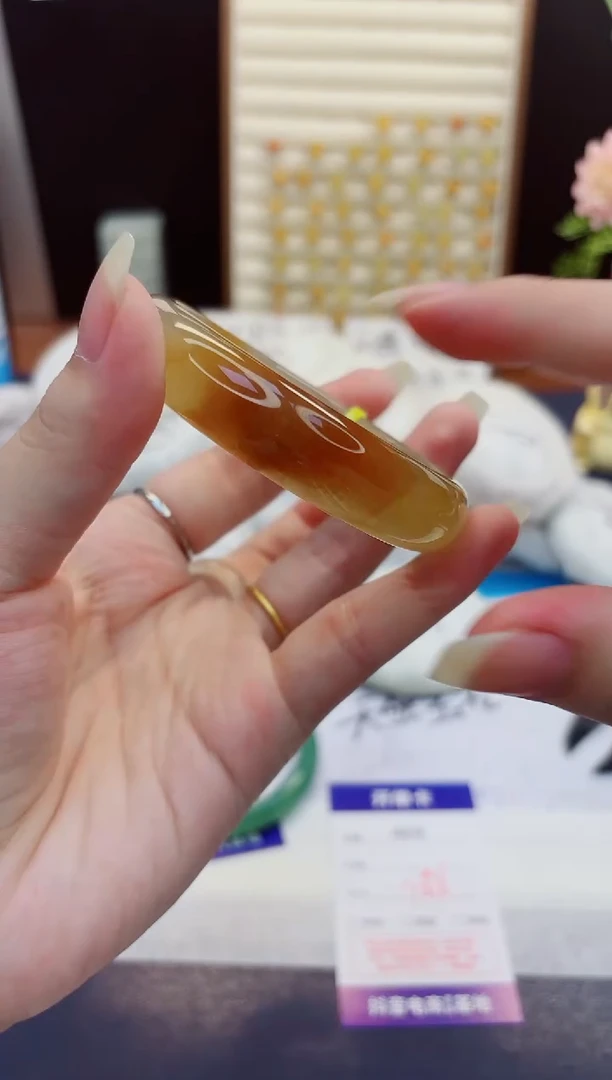 未镶嵌手镯石英质玉469-财气镯-圈口58