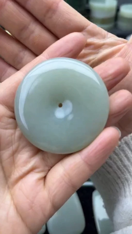 未镶嵌和田玉珠宝半成品扣子