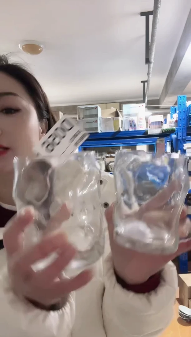 瓷片进口家用百货波米欧利波浪杯两只D056