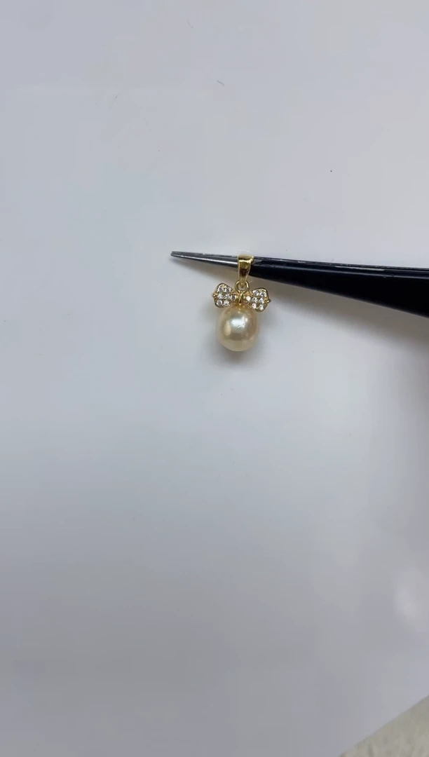 海水珍珠银S925镶嵌颈饰