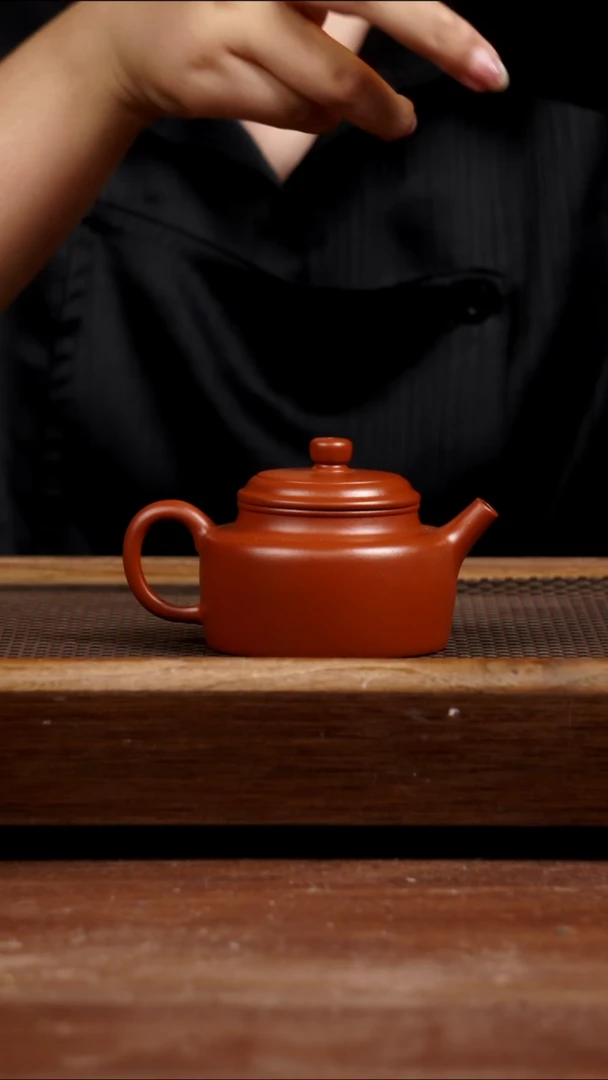 茶壶紫砂小煤窑朱泥生砂德钟150CC