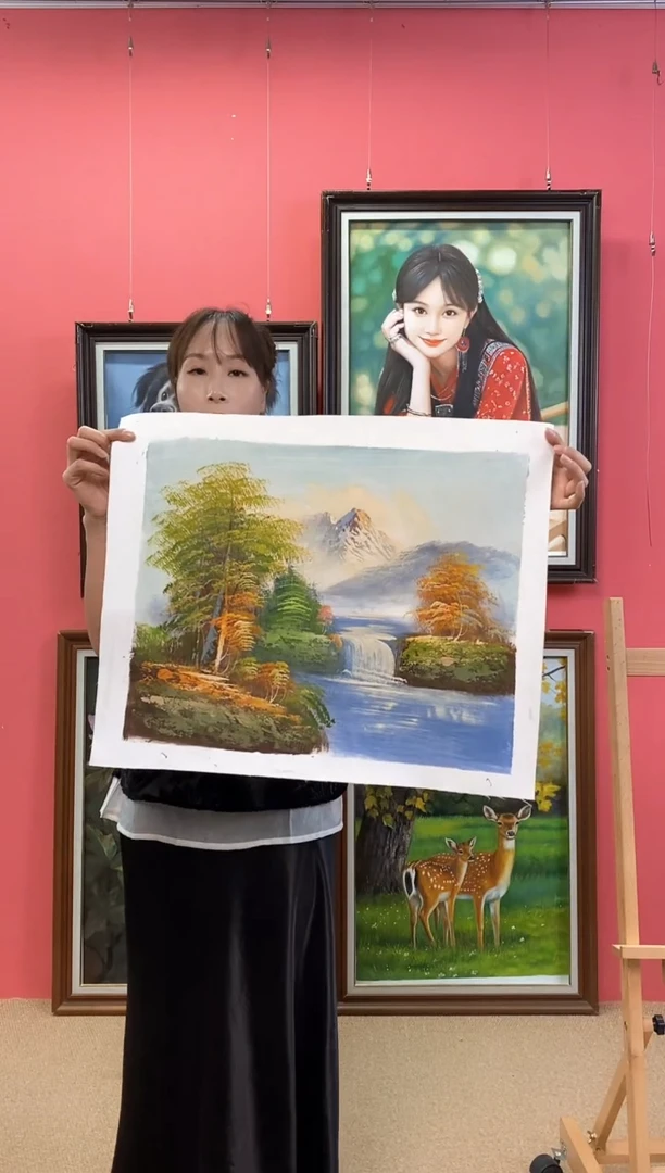 油画林*雨尺寸40*50画芯（不含框）
