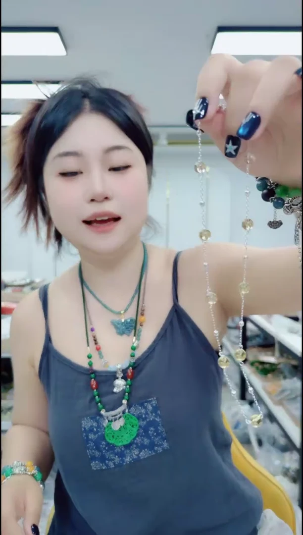 合金颈饰黄晶0711黄水晶满天星