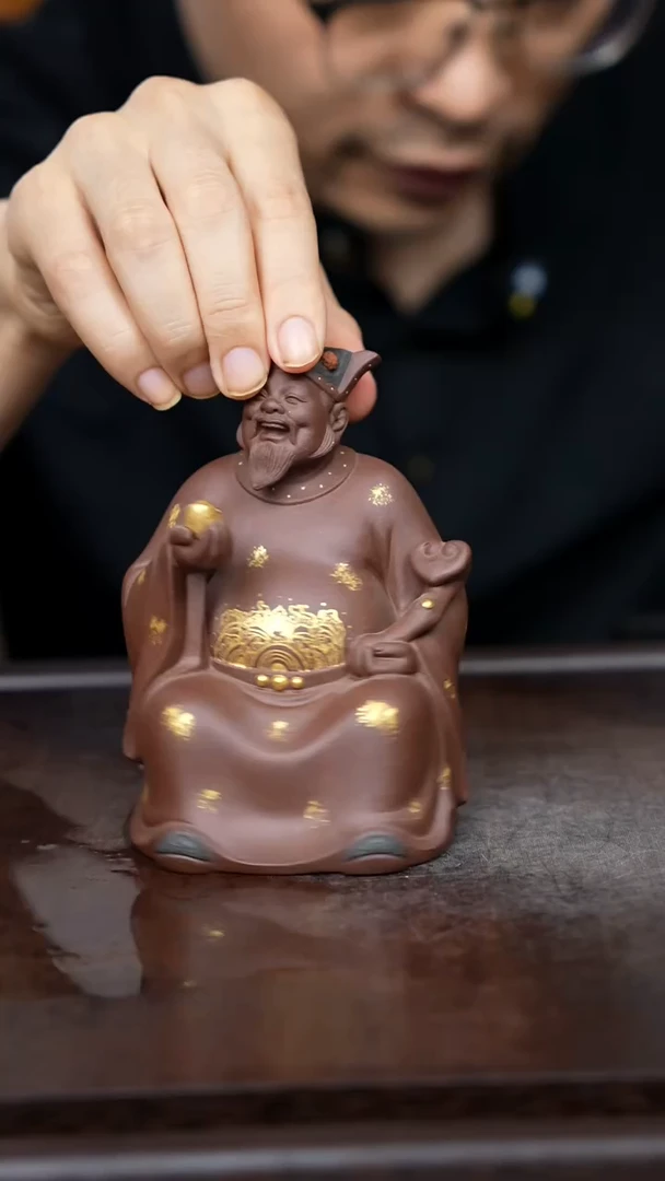 紫砂茶宠紫砂财神