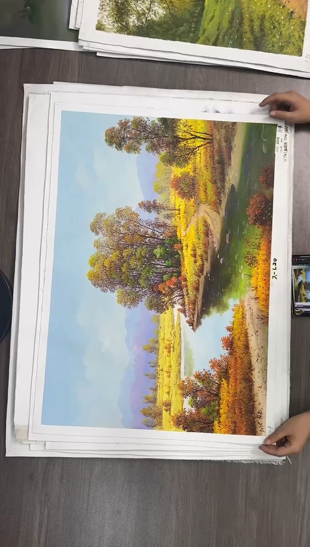 油画【65号】约50*70cm丨朝鲜原创纯手绘孤品油画丨顺丰包邮