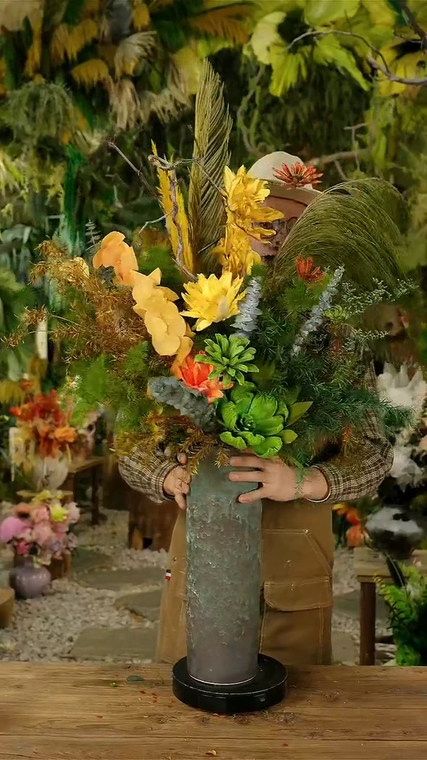 永生花一物一拍连花带瓶