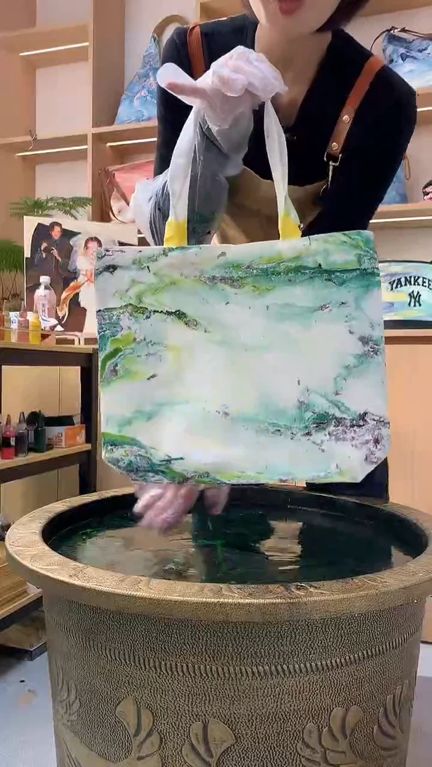 089非遗大漆手工帆布包