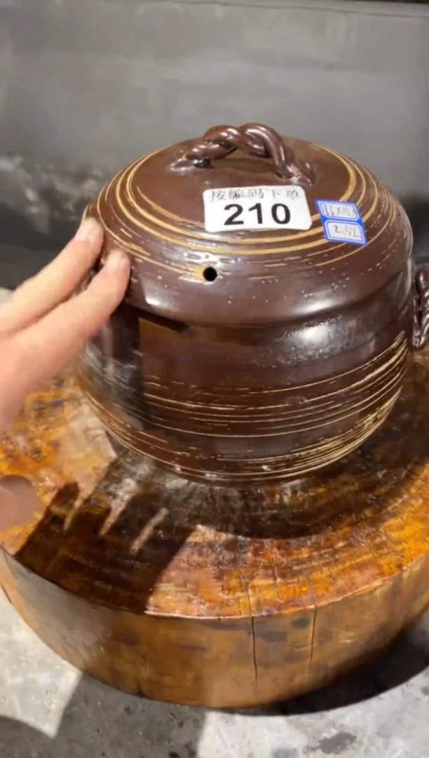 陶土21号210砂锅2.5升直径16高15.5
