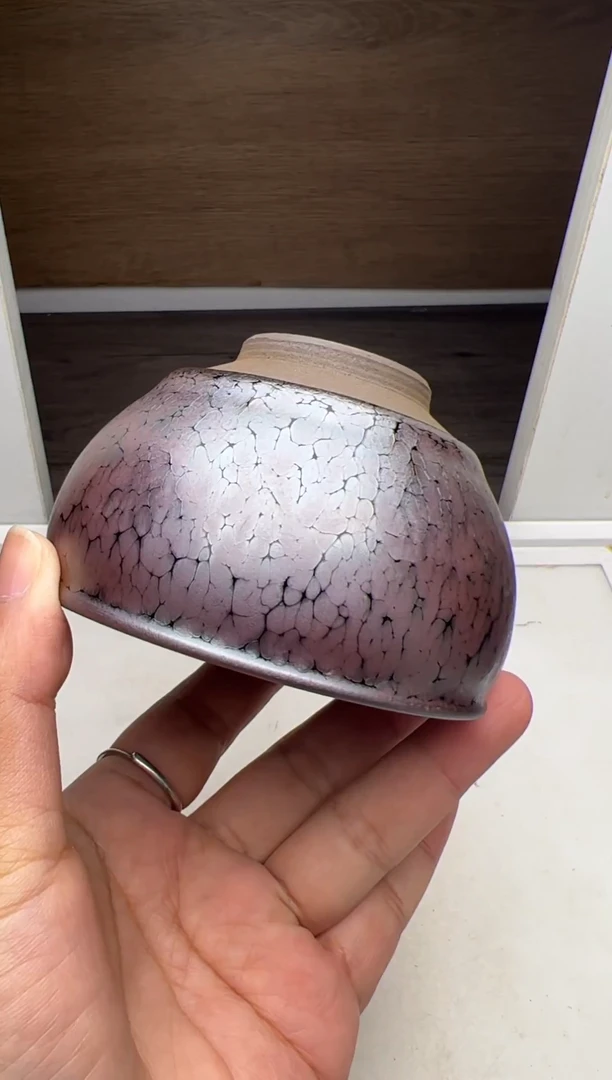 茶盏建窑建盏 七彩极光