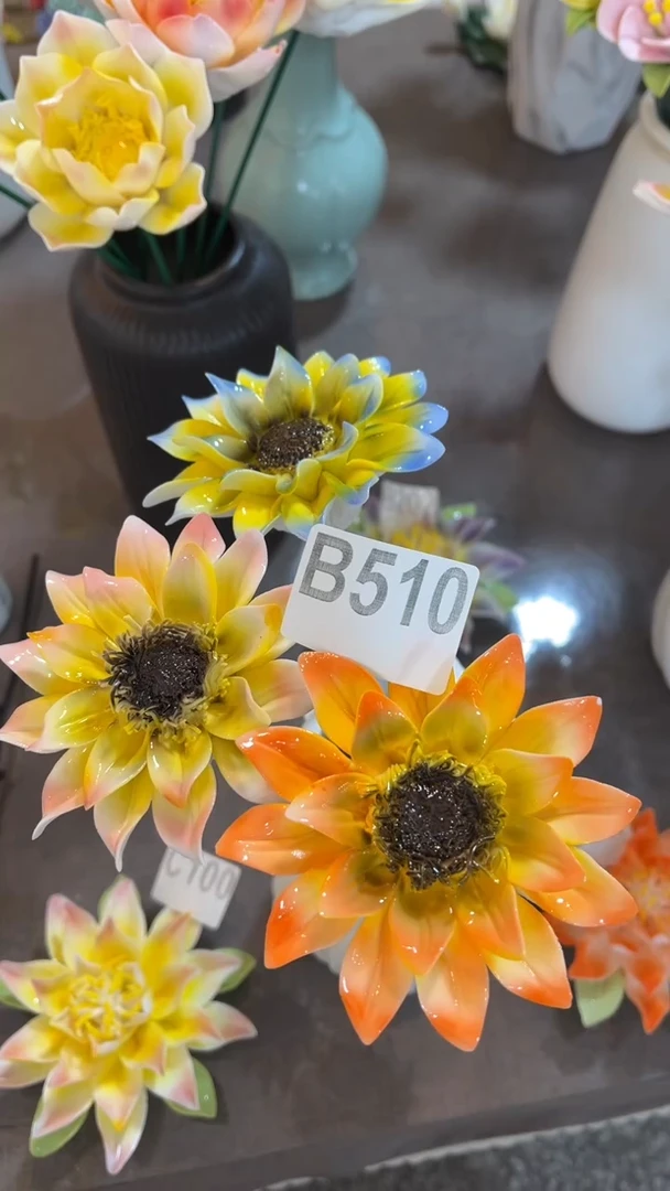 【闪购商品】陶瓷陶瓷花-B510向日葵3朵
