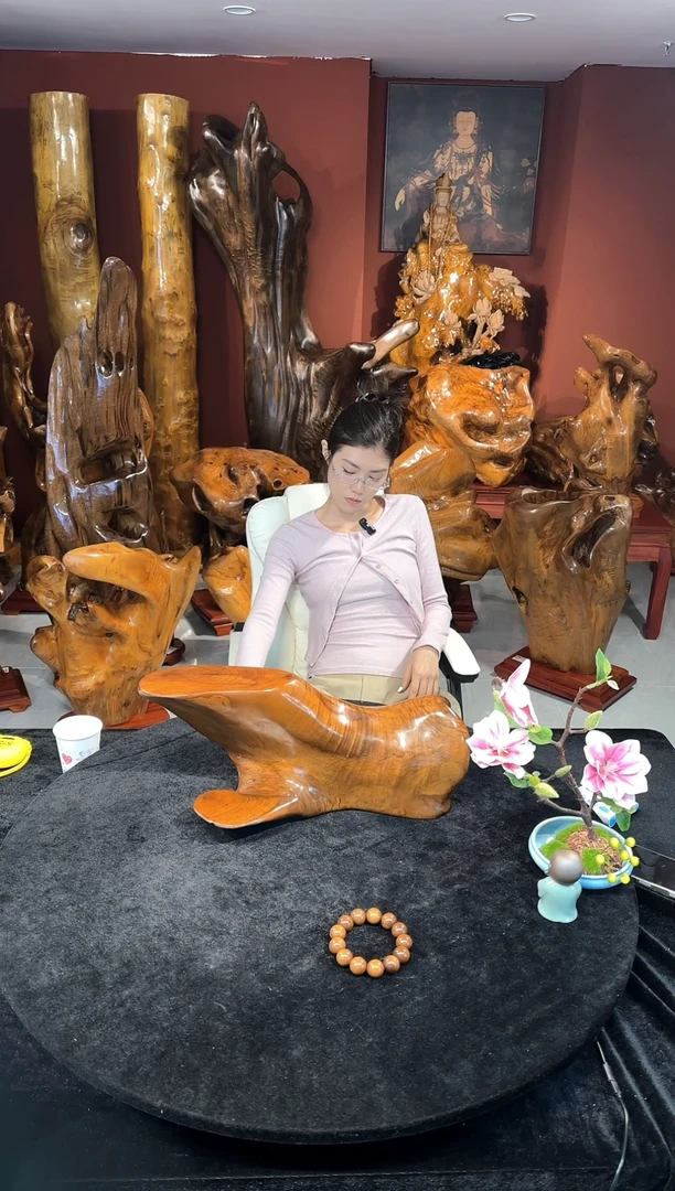 金丝楠永*金丝楠木随形孤品摆件157