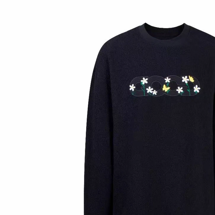 原单正品古德小野花长袖重工重磅男女同款百搭（关注送洗衣袋）