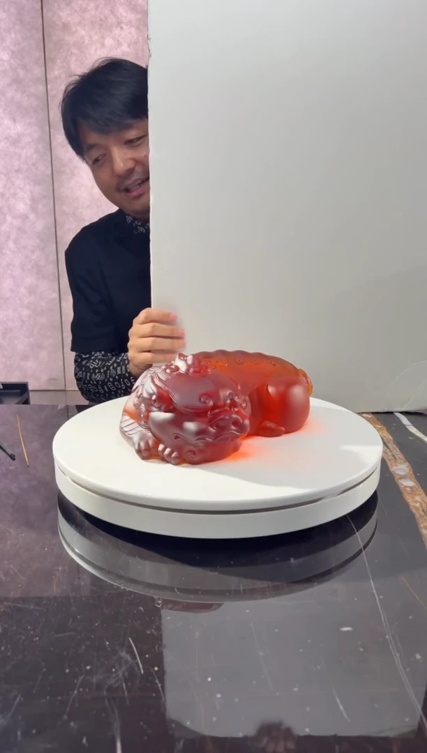 摆件璨石美学蜜蜡卧福貔貅