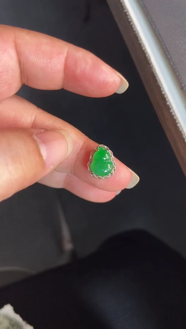 吊坠(不含链)银S925镶嵌翡翠1