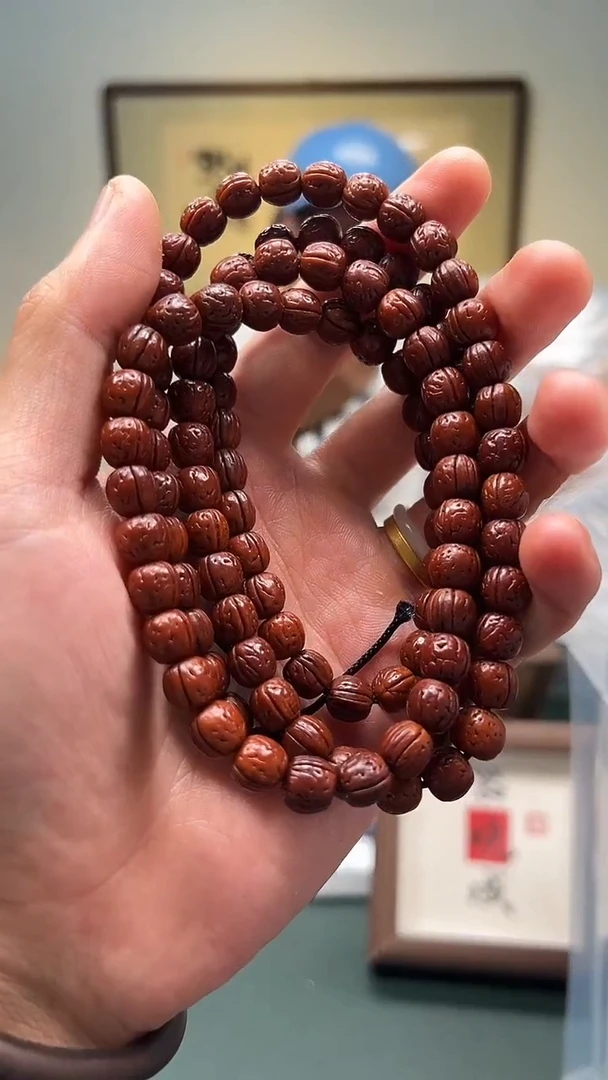桃核手串善一的文玩桃核脖挂