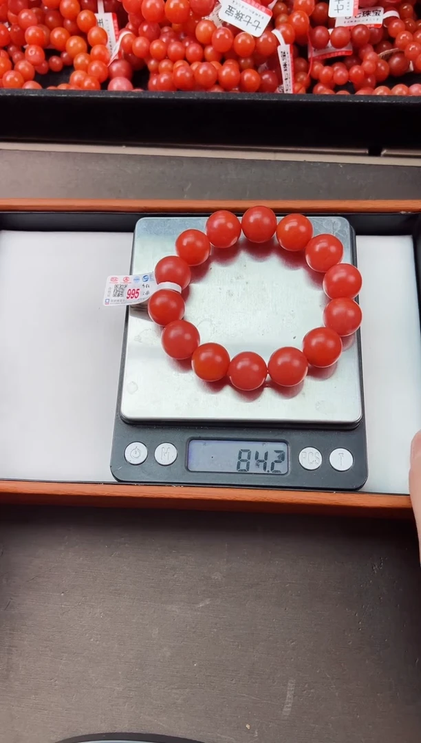 【闪购商品】南红玛瑙手串未镶嵌保山滴水洞哑光手串16+