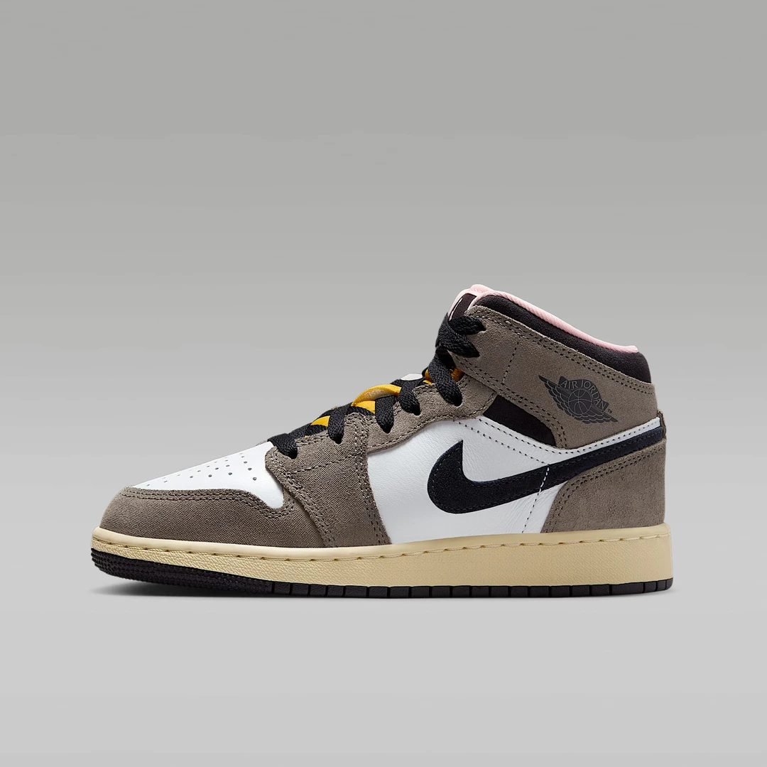 NIKE耐克【晋】Air Jordan 1 Mid SE大童（女生可穿）板鞋HQ2014-100