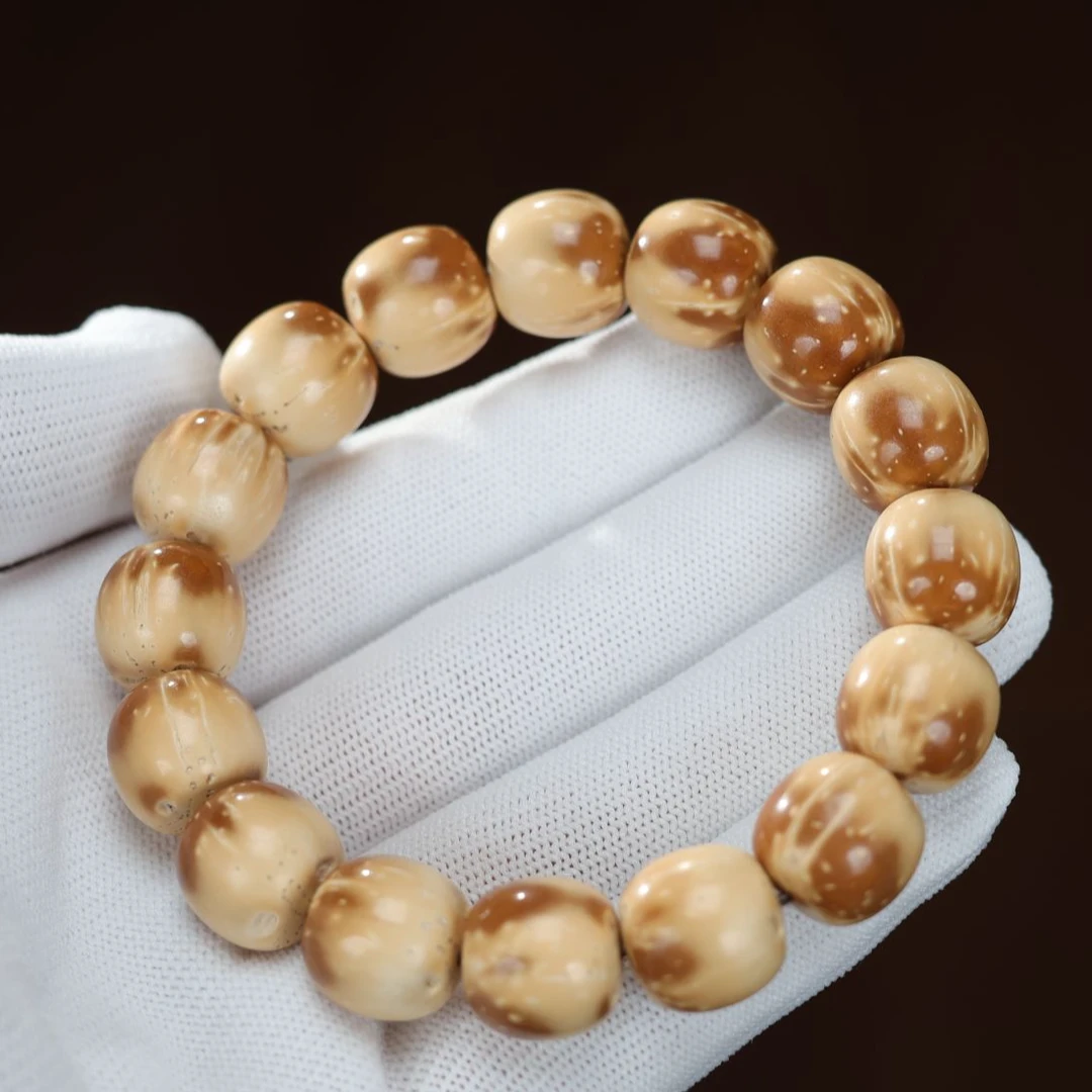 紫金鼠半山半水熊猫老型精工原生态手串卡14mm.男女同款