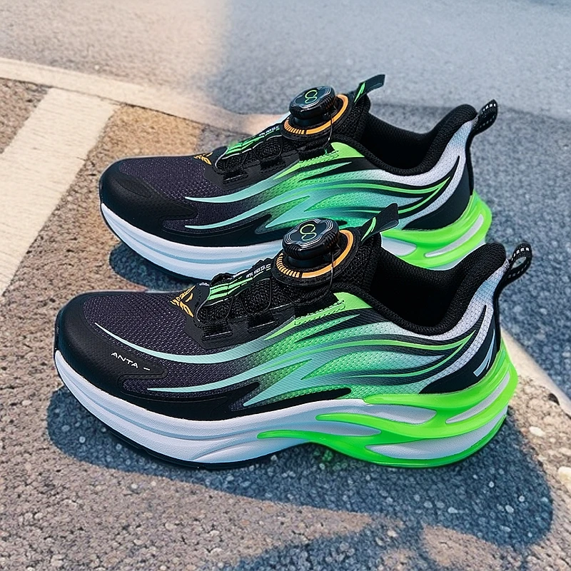 安踏赤焰5儿童运动鞋男童鞋子2025夏季新款学生中大童跑步鞋子