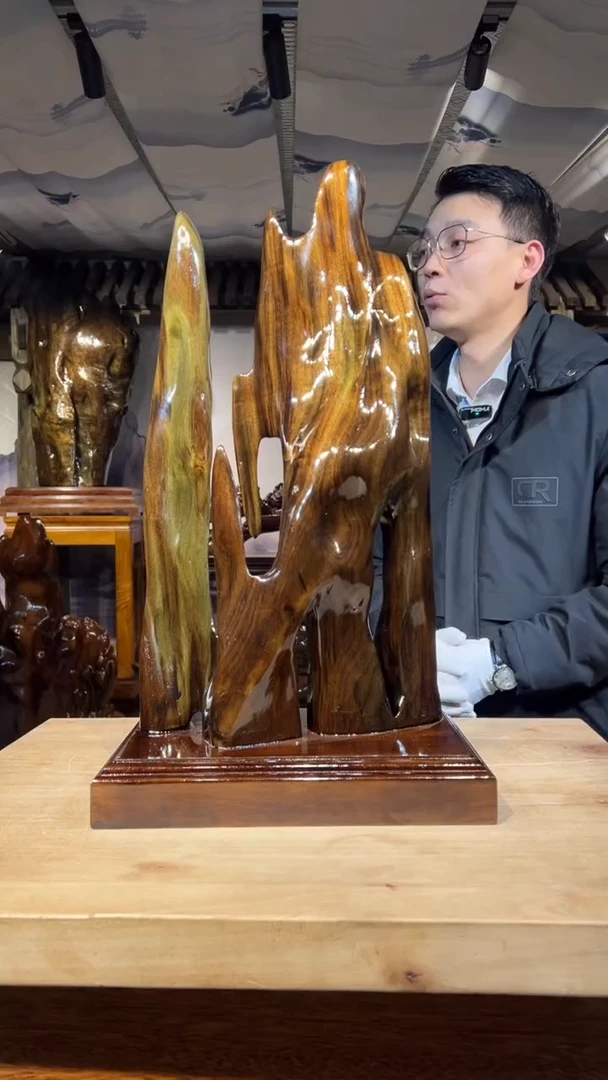 【闪购商品】金丝楠金丝楠小叶桢楠摆件54-30-20