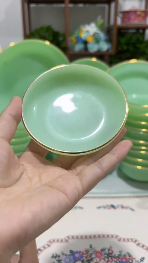 3英寸玉瓷醋碟6个【贝美】